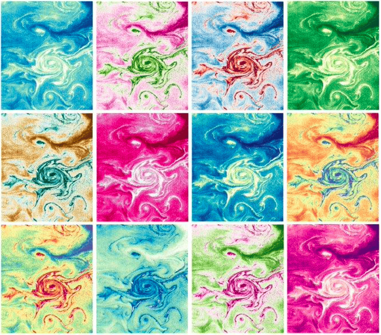 Viewing ocean colour signals with different palettes